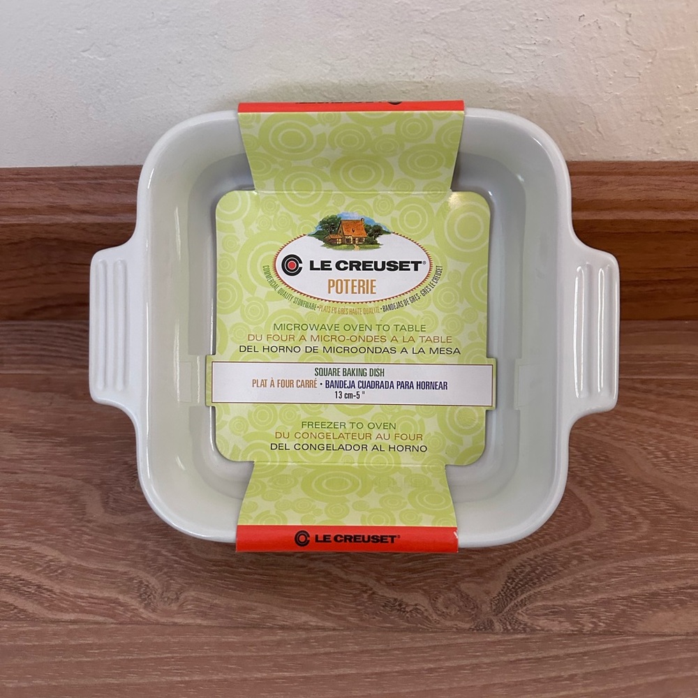 Le Creuset White Rectangular Baking Dish 13 cm - 5 inch - Brand New